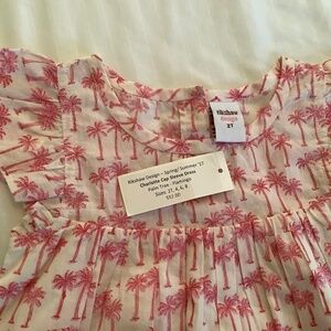 Rikshaw Design Dress. Size 2T. Pink Palmtrees.